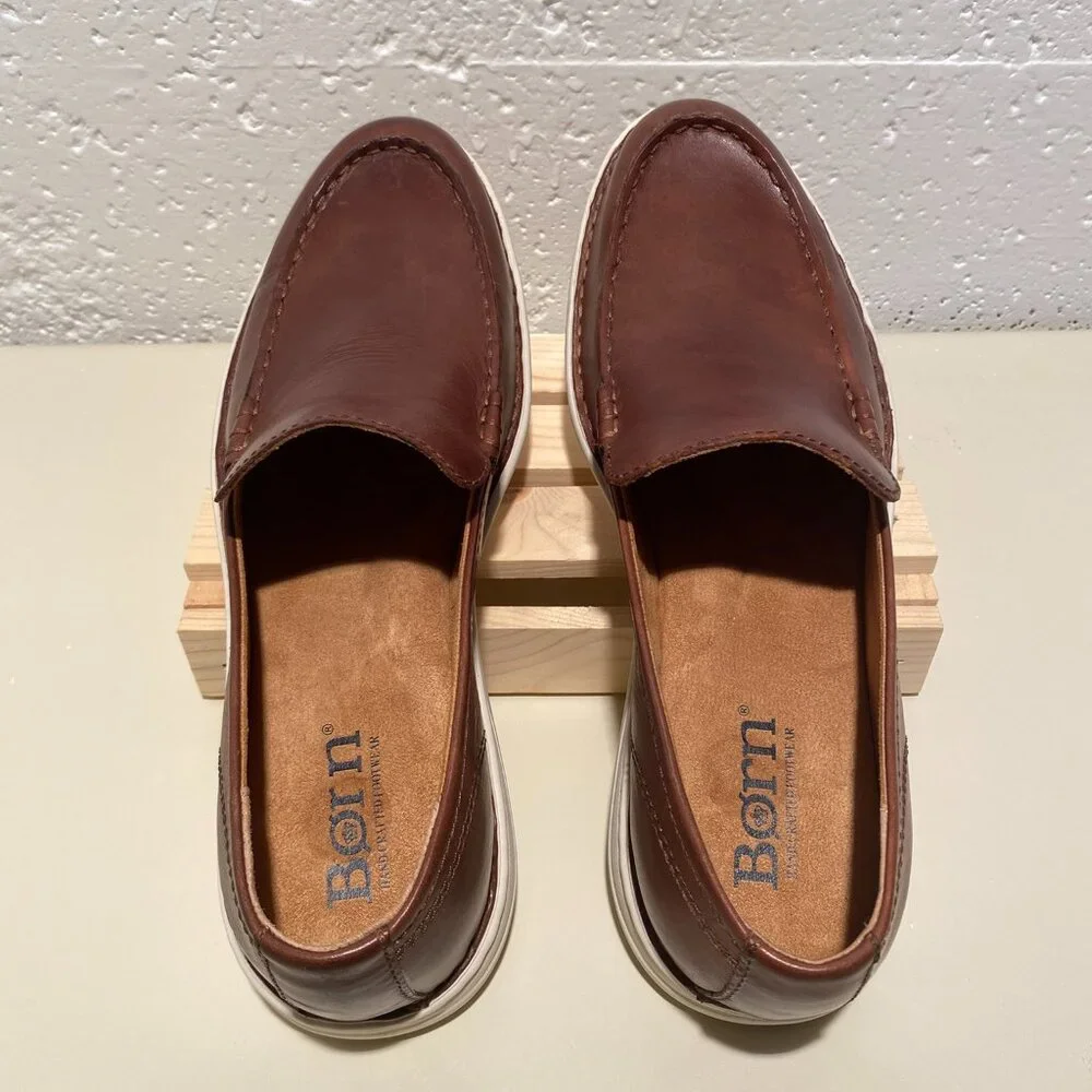 Born Men's Thaton Leather Slip On Loafers - NWOB - Picture 9 of 12
